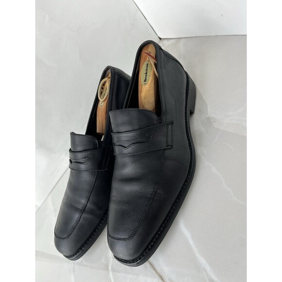 Johnston Murphy XC4 Slip On Dress Shoes Men 10.5 M Black Leather Loafers 15-2045